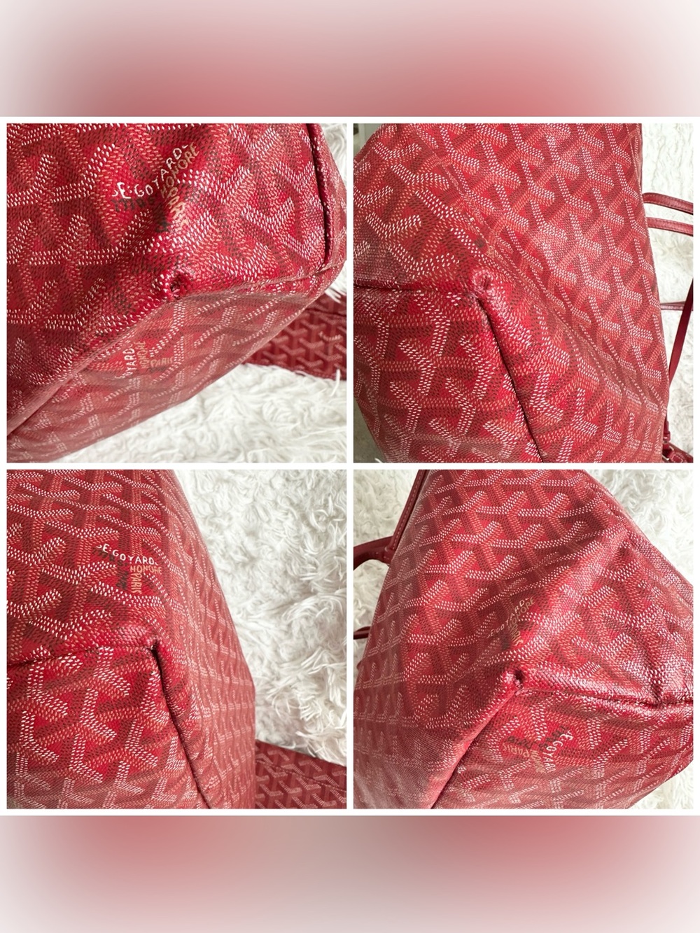 Goyard Saint Louie PM Tote Bag in Red Color - Picture 3 of 12